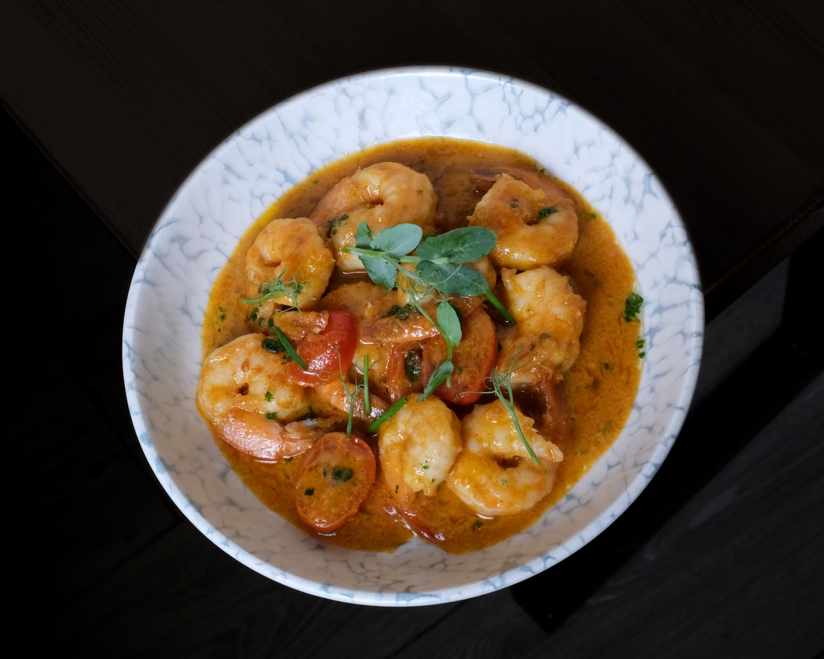 Garlic Butter Shrimp Pan at Calle Bistro, Sliema