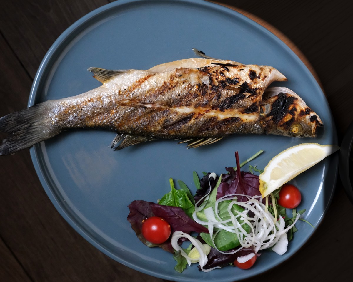 Grilled Seabass at Calle Bistro, Sliema